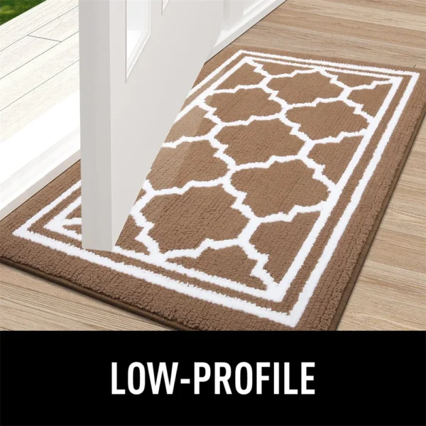 Lattice Brown  Non-Slip Absorbent Resist Dirt Entrance Door Mat - Image 2