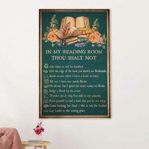 Books Lover Canvas Prints | In My Reading Room | Wall Art Gift for Books Reader