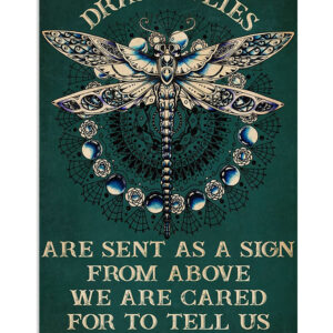 Books Lover Dragonflies Are Sent As A Sign From Above Books Reader Poster