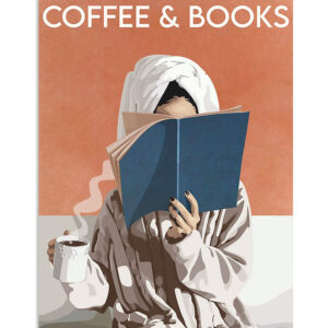 Books Lover Just A Girl Who Loves Coffee And Books Books Reader Poster
