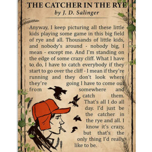 Books Lover The Catcher In The Rye Books Reader Poster