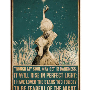 Books Lover Though My Soul May Set In Darkness Books Reader Poster