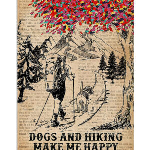 Hiking Loves Dogs And Hiking Poster